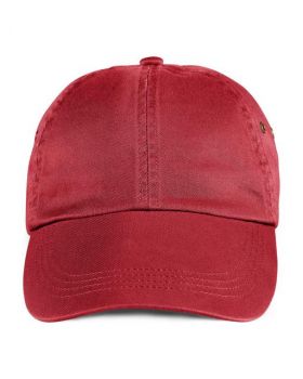 SOLID LOW-PROFILE TWILL CAP Red U