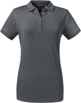 Russell | Dámské elastické piqué polo convoy grey M