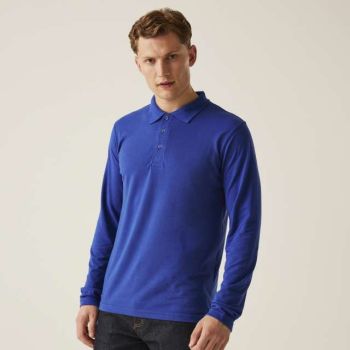 PRO 65/35 LONG SLEEVE POLO SHIRT New Royal L