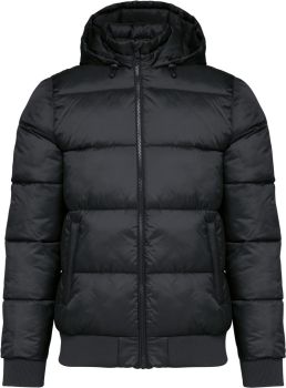 Kariban | Bunda ripstop s kapucí black XL