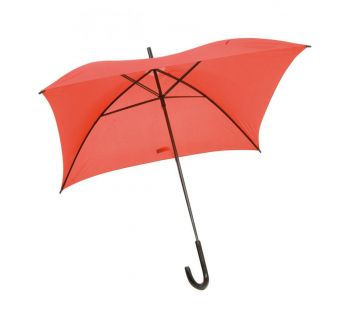 Square umbrella red