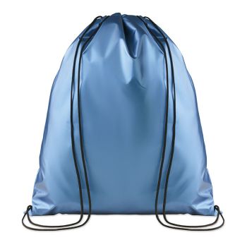 NEW YORK Laminovaný batoh se šňůrkami blue
