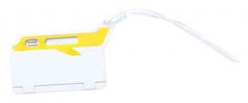 Mufix luggage tag white , žltá