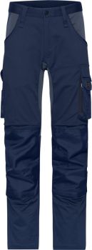 James & Nicholson | Pracovní elastické kalhoty navy/carbon (102)