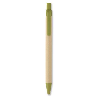 CARTOON EKO Kuličkové pero PLA papíru lime