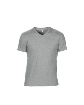 ADULT TRI-BLEND V-NECK TEE Heather Grey S