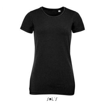 SOL'S MILLENIUM WOMEN - ROUND-NECK T-SHIRT Deep Black M