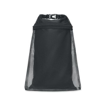 SCUBA MESH Vodotěsná taška 6L s popruhem black