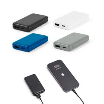 SHERYL. Power banka 4 000 mAh v recyklovaného ABS (100 % rABS) Čierna