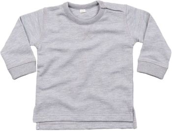 Babybugz | Dětská mikina heather grey melange 6-12