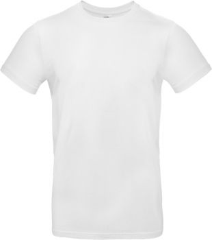 B&C | Tričko z těžké bavlny white XL