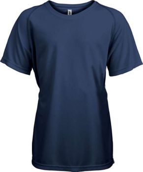 KIDS' SHORT SLEEVED SPORTS T-SHIRT Sporty Navy 8/10