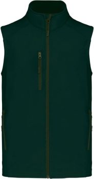 Kariban | Pánská 3-vrstvá softshellová vesta bottle green M