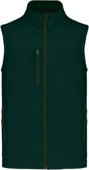 Kariban | Pánská 3-vrstvá softshellová vesta bottle green L