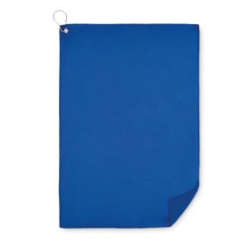 TOWGO Golfový RPET ručník s háčkem blue