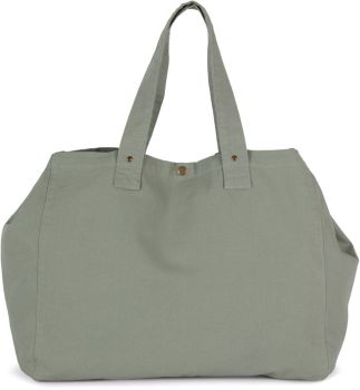 Kimood | Velká nákupní taška washed green clay onesize