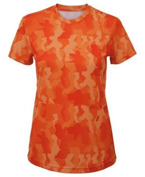 WOMEN'S HEXOFLAGE™ PERFORMANCE T-SHIRT Camo Orange XS