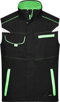 James & Nicholson | Pracovní vesta - Color black/lime green L