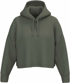 Kariban ProAct | Dámská crop mikina s kapucí sporty khaki XXL