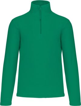 Kariban | Mikrofleecová mikina s 1/4 zipem "Enzo" kelly green XXL