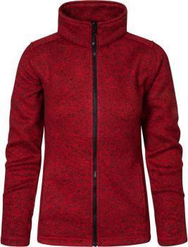 Promodoro | Dámská pletená fleecová bunda heather red M
