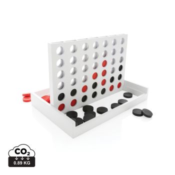 Drevené piškvorky Connect four biela