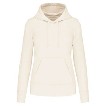 LADIES' ECO-FRIENDLY HOODED SWEATSHIRT Coconut Milk M
