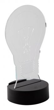 Ledify trofej s LED svetlom transparent , black