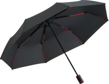 Fare | Skládací deštník "Mini Style" black/red onesize