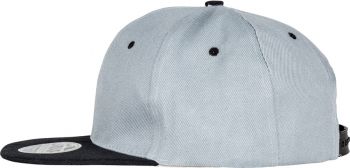 Result Headwear | 6 panelová kšiltovka s plochým kšiltem heather grey/black onesize