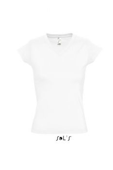 SOL'S MOON - WOMEN’S V-NECK T-SHIRT White M