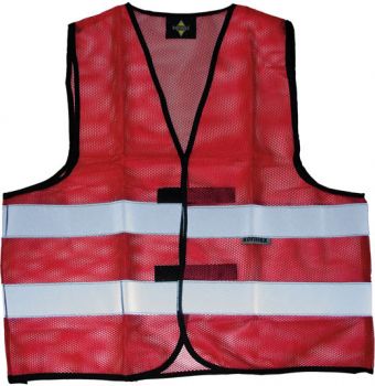 Korntex | Letní bezpečnostní síťovaná vesta red 5XL