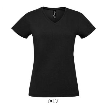 SOL'S IMPERIAL V WOMEN - V-NECK T-SHIRT Deep Black S