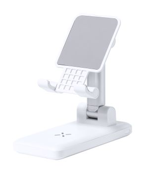 Cheviot stojanček na mobil s bezdrôtovou nabíjačkou white