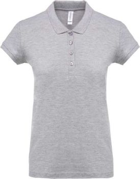 LADIES’ SHORT-SLEEVED PIQUÉ POLO SHIRT Oxford Grey M