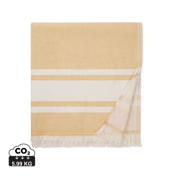 Hamam osuška VINGA Tolo žltá, off white