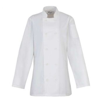 LADIES’ LONG SLEEVE CHEF’S JACKET White M