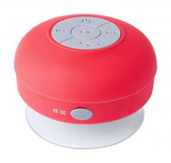 Rariax vodotesný bluetooth reproduktor red , white