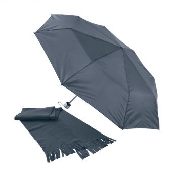 Bitem umbrella&amp;scarf set black