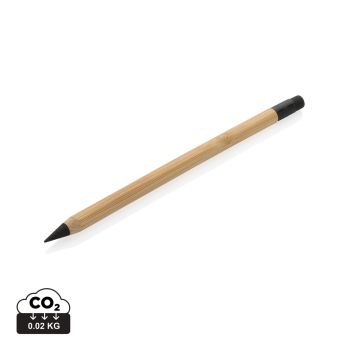 Bambusová nekonečná ceruzka s gumou hnedá