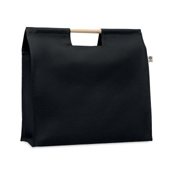 MERCADO TOP Přírodní nákupní plátěná taška black