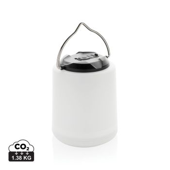 Limio prenosná nabíjateľná stolová lampa z rec. plastu RCS biela