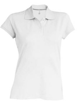 LADIES' SHORT-SLEEVED POLO SHIRT White M