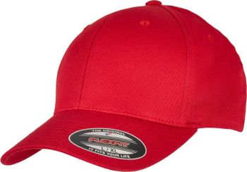 Flexfit | 6 panelová kšiltovka z bio bavlny red L/XL