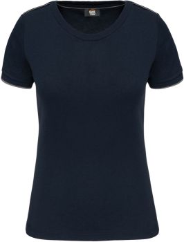 Kariban | Dámské pracovní tričko "Day-to-Day" navy/silver 3XL