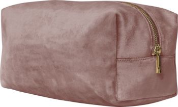 BagBase | Sametová toaletní taška rose quartz M