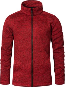 Promodoro | Pánská pletená fleecová bunda heather red L