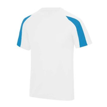 KIDS CONTRAST COOL T Arctic White/Sapphire Blue L