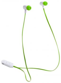 Stepek bluetooth earphones green , white