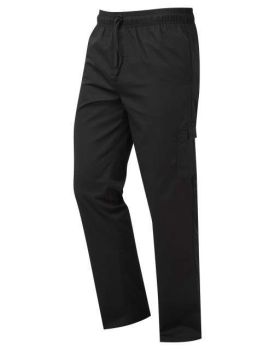 'ESSENTIAL' CHEF'S CARGO POCKET TROUSERS Black XL
